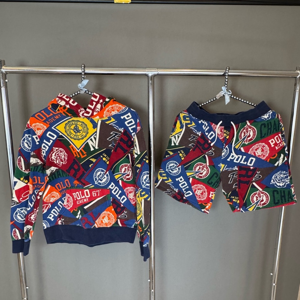Ralph Lauren 2pcs hoodie with shorts